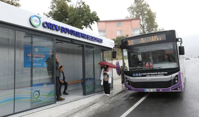 Ordu Şehir Hastanesi'ne modern durak konforu