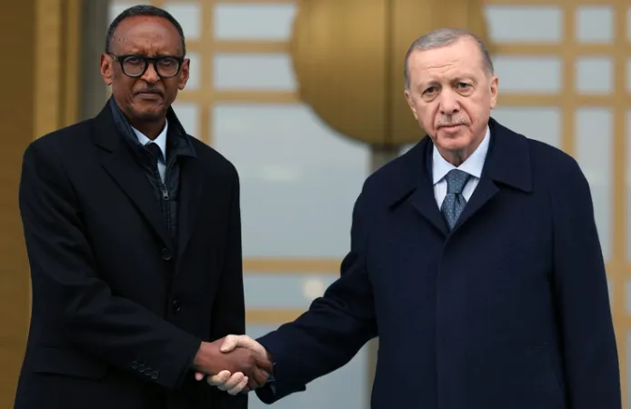 Cumhurbaşkanı Erdoğan ile Kagame ile görüştü
