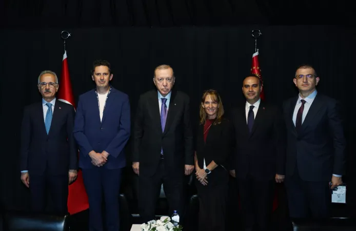 Cumhurbaşkanı Erdoğan, SpaceX yöneticilerini kabul etti