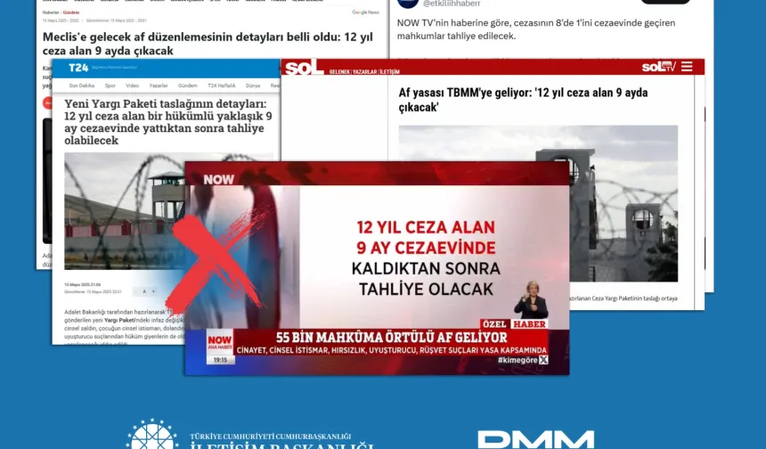 DMM: '12 yıl ceza alıp 9 ay yatacak' iddiası asılsız