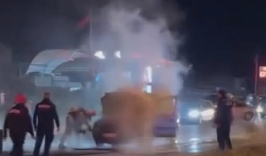 Düzce'de bir araç yangını daha!