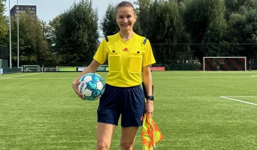 FIFA kokartlı kadın hakem Türkiye'de ilke imza attı