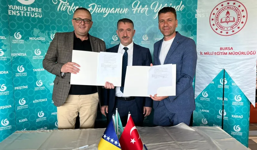 Kardeş okul bağları Bursa'dan Bosna Hersek'e uzandı