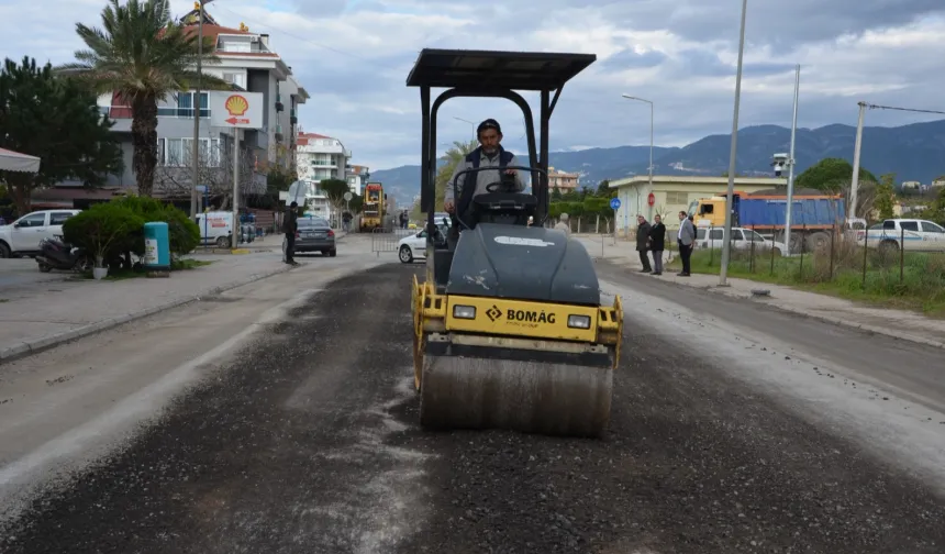 Antalya Büyükşehir'den Kestel yoluna bakım onarım