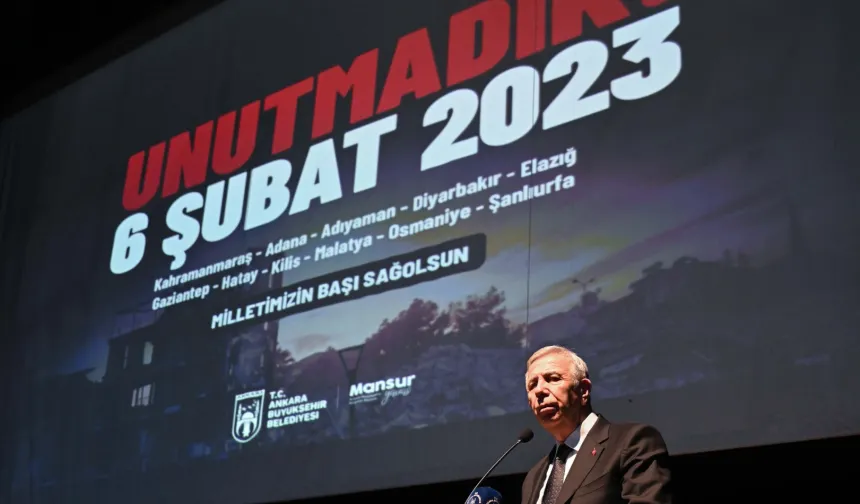 6 Şubat depremleri Ankara'da anıldı