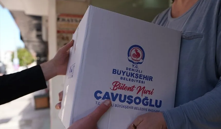 Denizli Büyükşehir ile ramazan bereketi kapı kapı yayılıyor