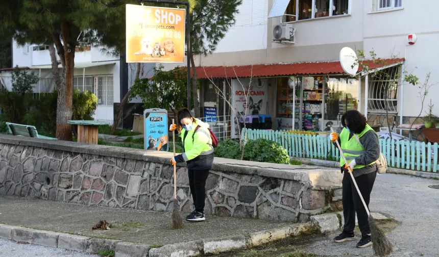 İzmir Çiğli'de temizlik seferberliği
