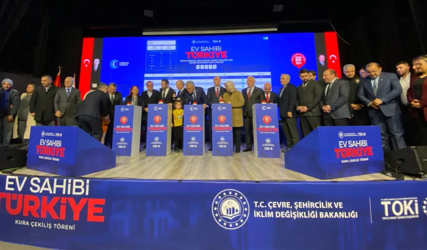 Yüzyılın Konut Projesi kapsamında Düzce'de hak sahipleri belirlendi