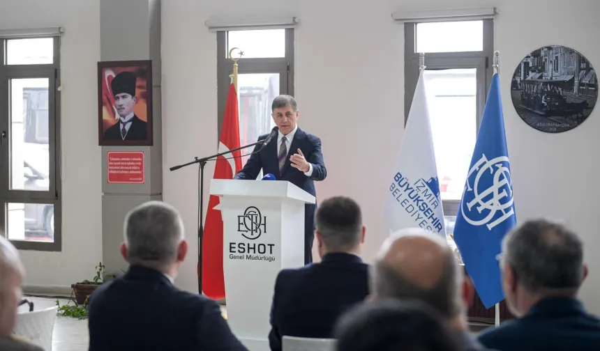 Başkan Tugay'dan ESHOT çalışanlarına moral mesajı