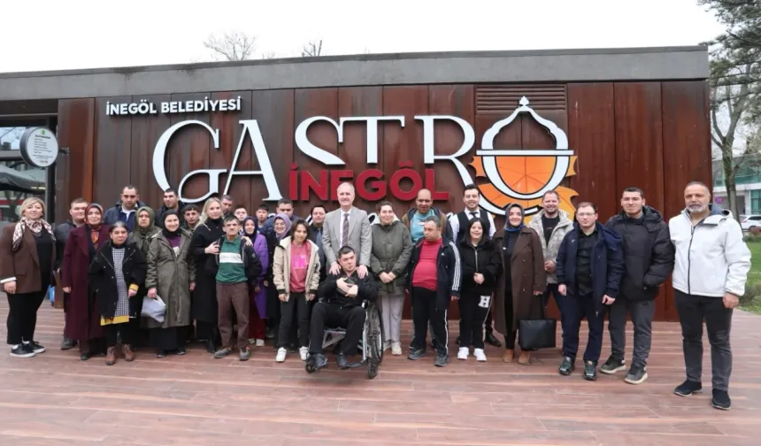 Bursa İnegöl'de Başkan Taban engelli öğrencilerle kahvaltıda buluştu