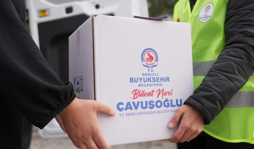 Denizli Büyükşehir'den 25 bin aileye gıda kolisi