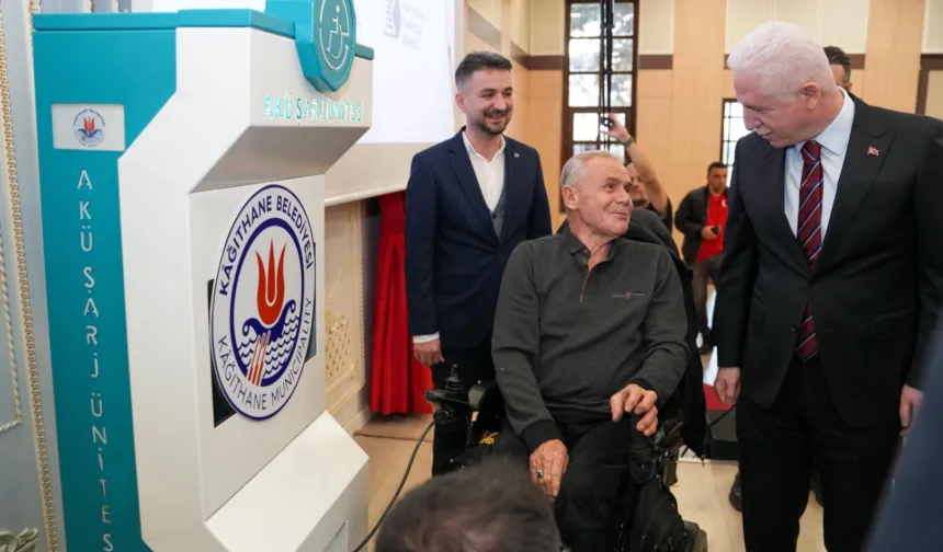 İstanbul Kağıthane'de 'engelsiz şarj' projesi