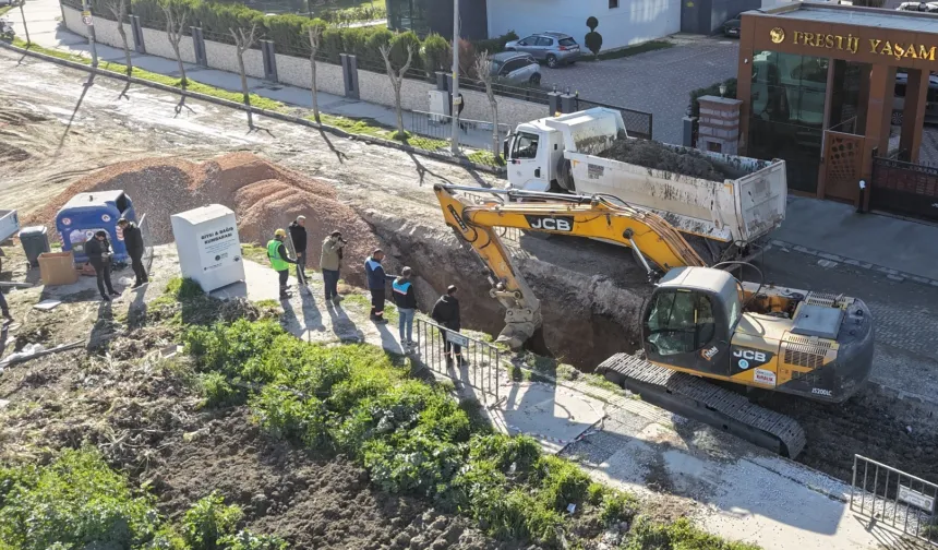 Manisa Güzelyurt'ta sorunlu kanalizasyon hattına yenileme