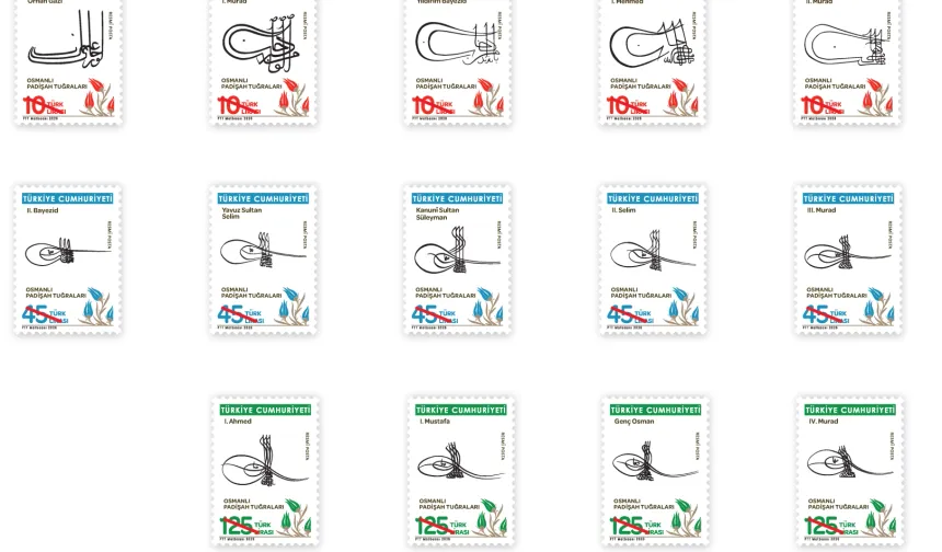 PTT'den 'Osmanlı Padişah Tuğraları'