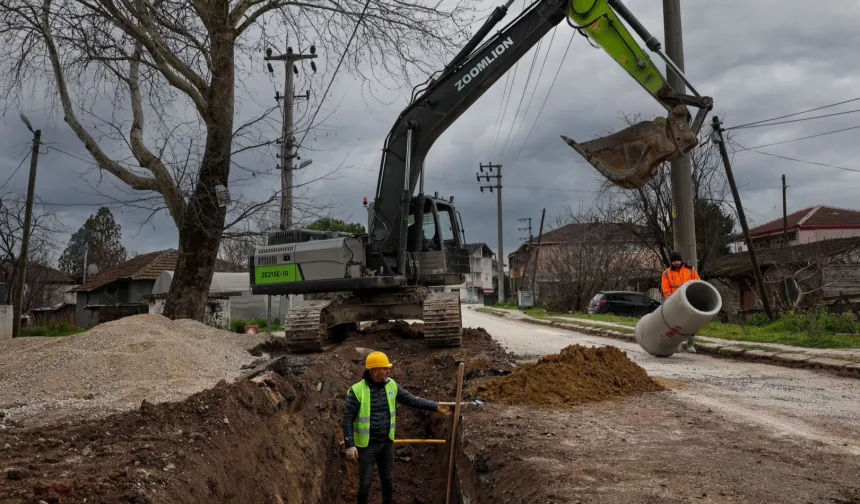 Sakarya Karakamış'a 3 bin 500 metrelik yağmursuyu hattı
