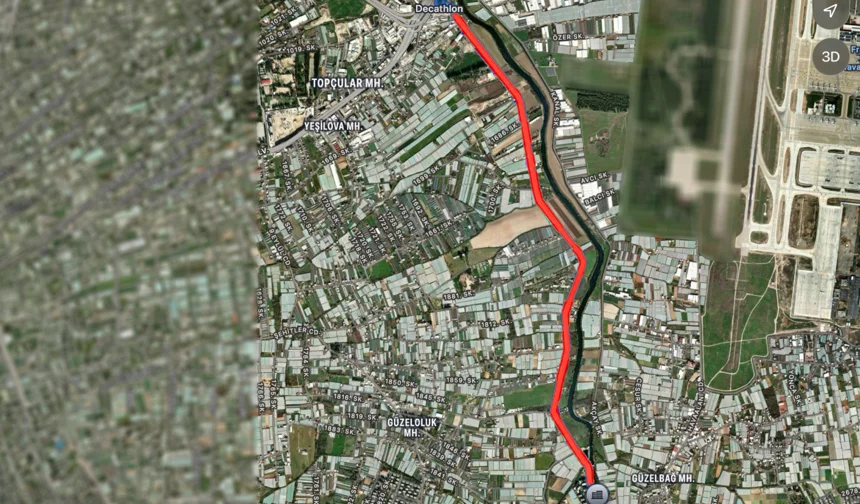 Antalya Muratpaşa'da DSİ kanal yoluna iyileştirme