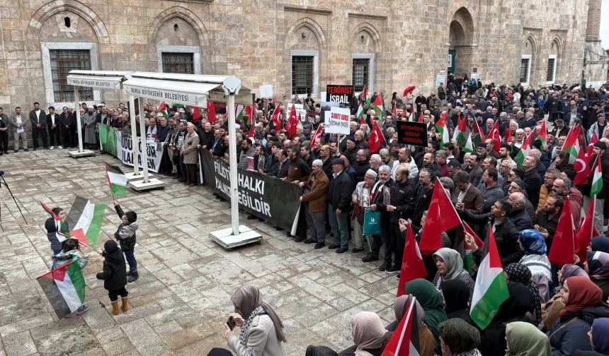 Bursa Gönüllü Kuruluşlar'dan Filistin için tek yürek