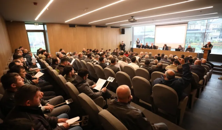 Bursa İnegöl Hayvan Pazarın'da kotra ihalesi yapıldı