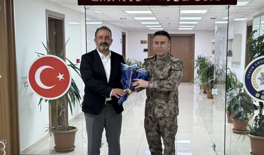 Çorum Belediyesi'nden Polis Haftası ziyareti