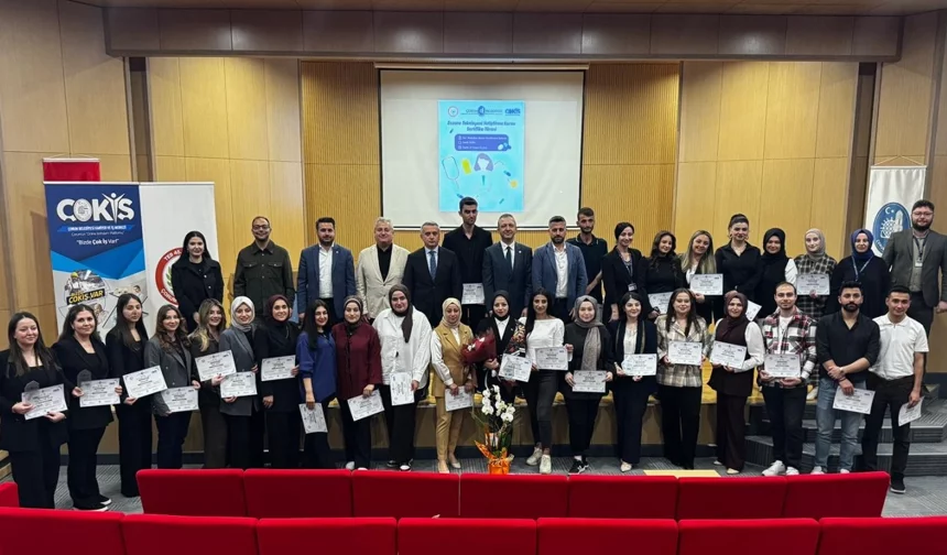 Çorum'da 'Farmahane' kursiyerleri sertifikalarını aldı