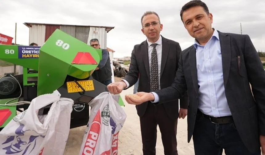 Denizli Büyükşehir'den Bekilli'ye tarımsal makine desteği