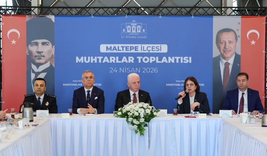 İstanbul Maltepe'de muhtarlarla koordinasyon