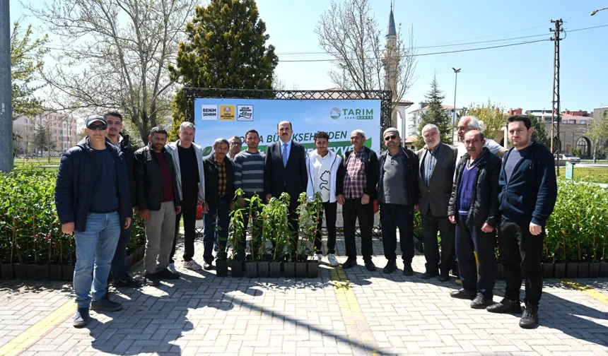 Konya'da çiftçiye yüzde 50 hibe ile meyve fidanı desteği