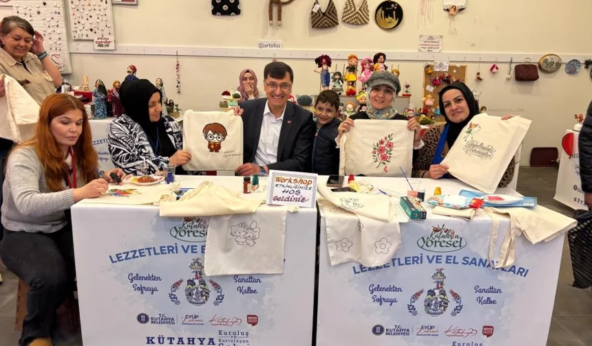 Kütahya'da Başkan Kahveci'den yöresel değerlere destek