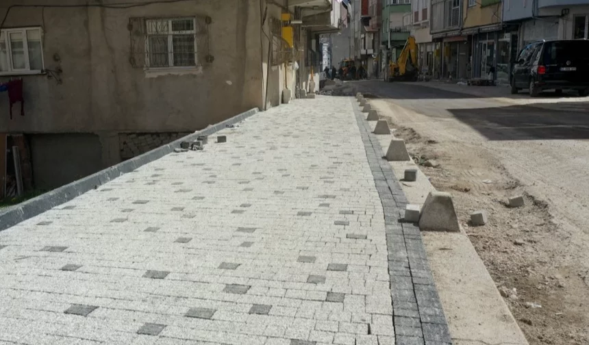 Ordu Kumru'ya modern kaldırım