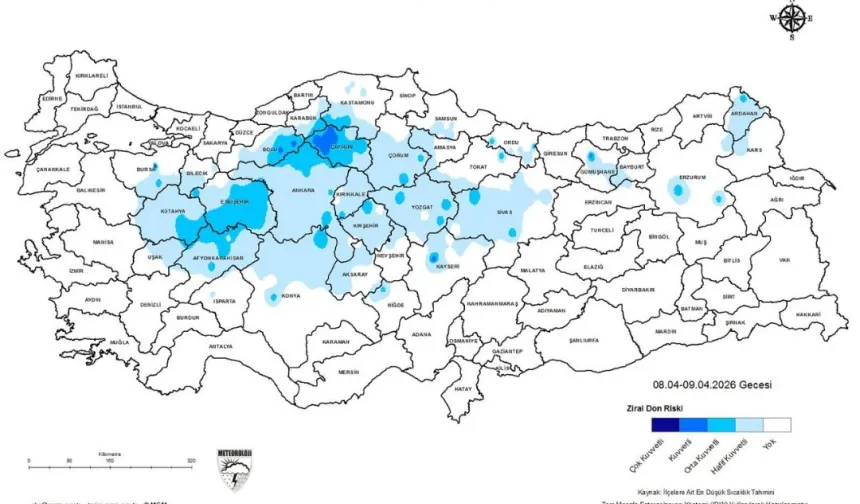 Tekirdağ'dan zirai don uyarısı!