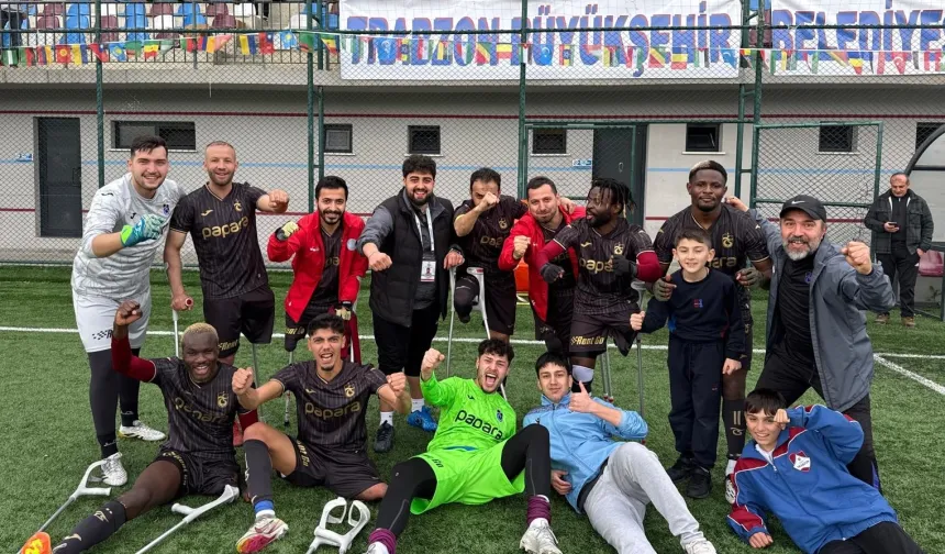 Trabzon Ampute Futbol Takımı 3. sıraya yükseldi