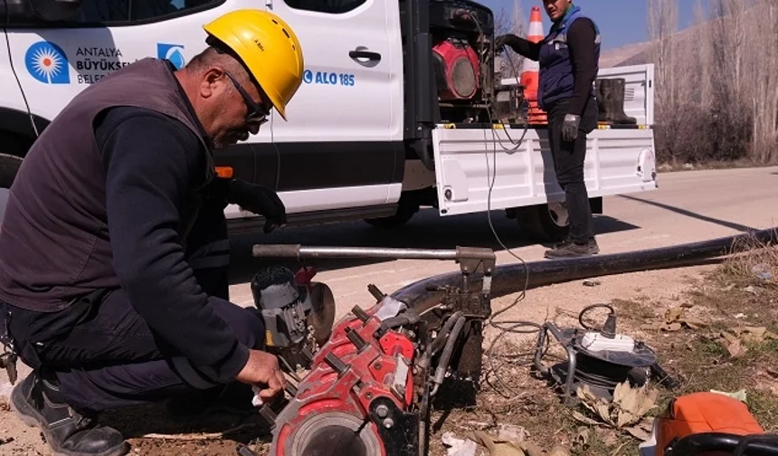 ASAT'tan Elmalı'da asfalt öncesi altyapı yatırımı
