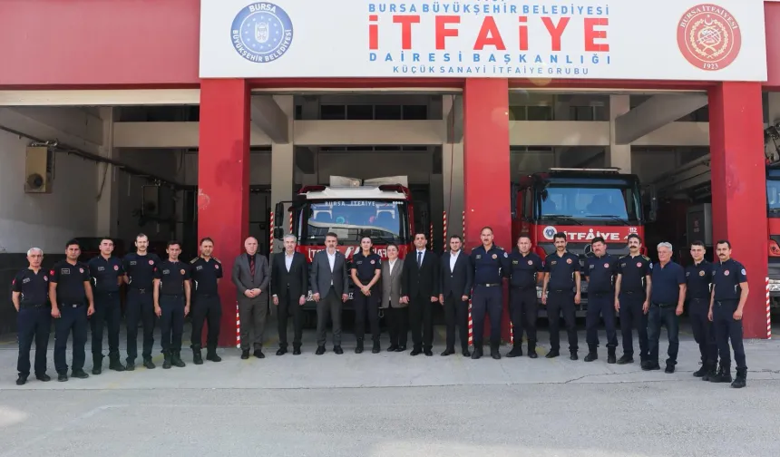 Bursa Büyükşehir İtfaiyesi bayramlaştı