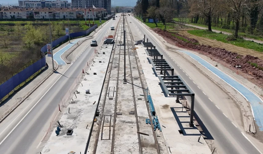 Kocaeli Kartepe Tramvay Hattı'nda ilk istasyon tamam