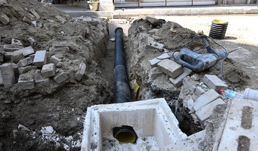 Manisa Saruhanlı'da altyapı yenileniyor