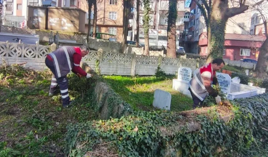 Ordu'da mezarlıklar bayram ziyaretine hazır