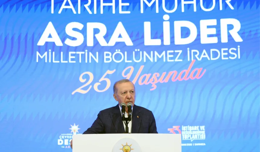 Cumhurbaşkanı Erdoğan: Çeyrek asırda büyük başarı hikâyesine imza attık