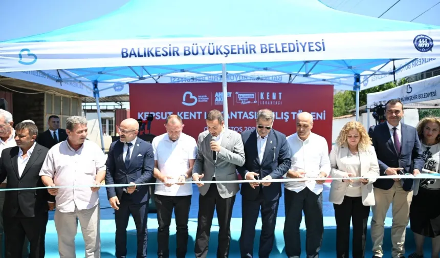 Balıkesir'de Kepsut'a Kent Lokantası ve altyapı desteği