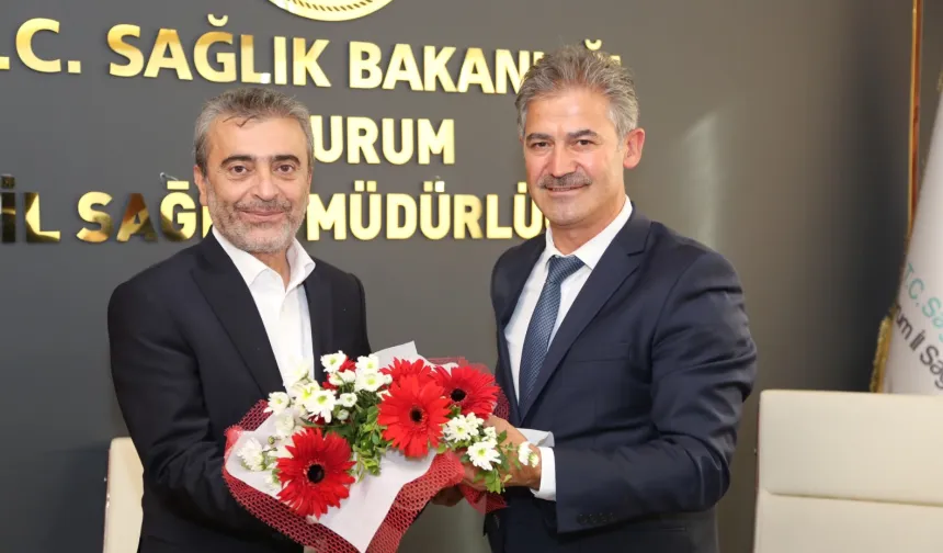 Erzurum İl Sağlık Müdürlüğü'nde bayrak değişimi