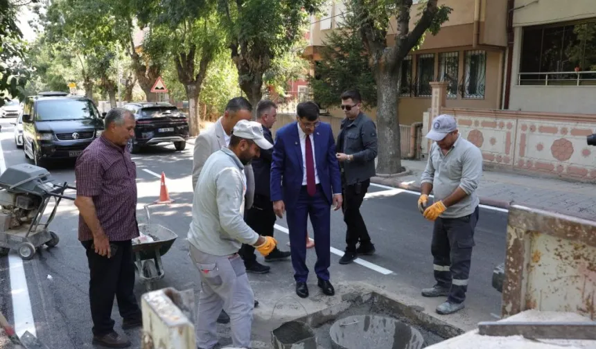 Kütahya'da Başkan Kahveci'den çalışmalara yakın mercek