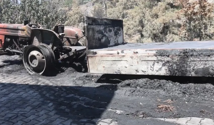 Muğla Büyükşehir'den Seydikemer'de yangın sonrası hasar tespit