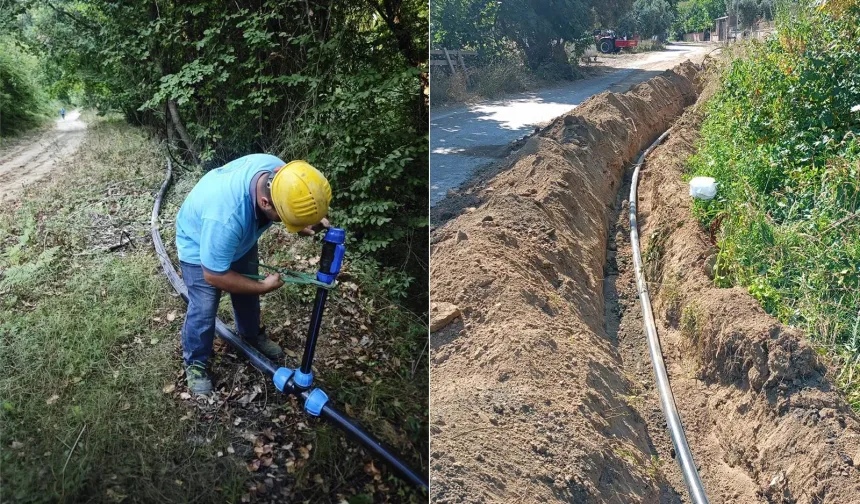 Balıkesir Erdek'te içme suyu hatları yenilendi