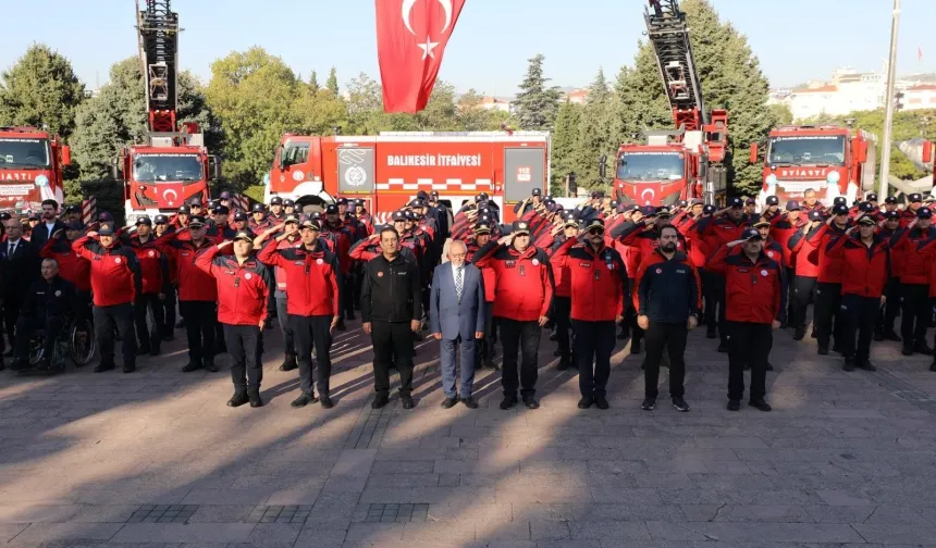 Balıkesir'de kahraman itfaiyecilere anlamlı jest