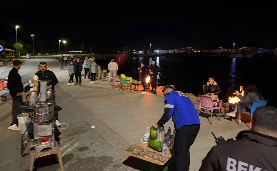 İzmir İnciraltı'nda denetimler sürüyor