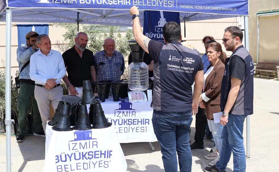 İzmir'de kahverengi kokarca böceğine karşı tuzak