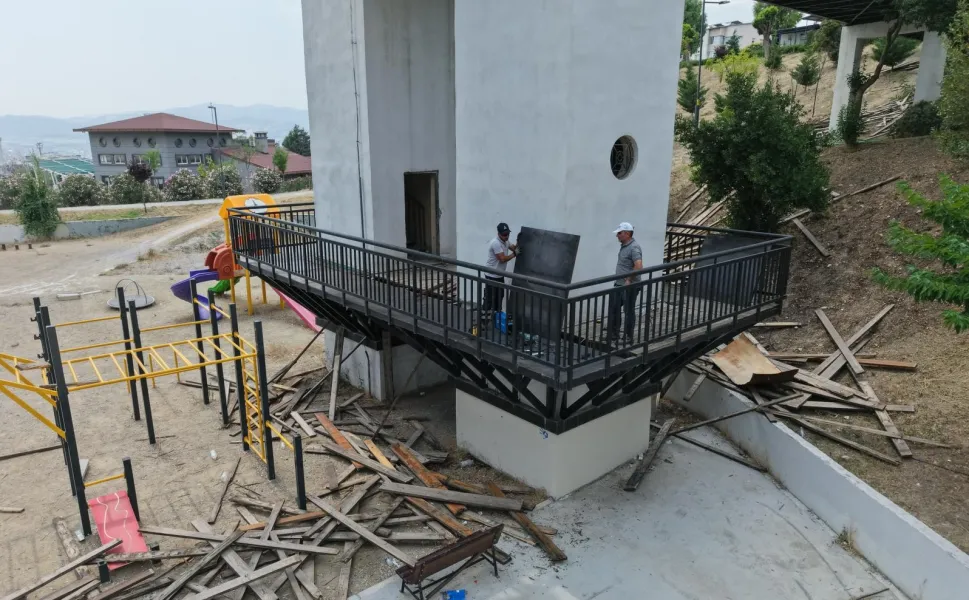 Buca Yedigöller'in kaykay parkı için çalışmalar başladı
