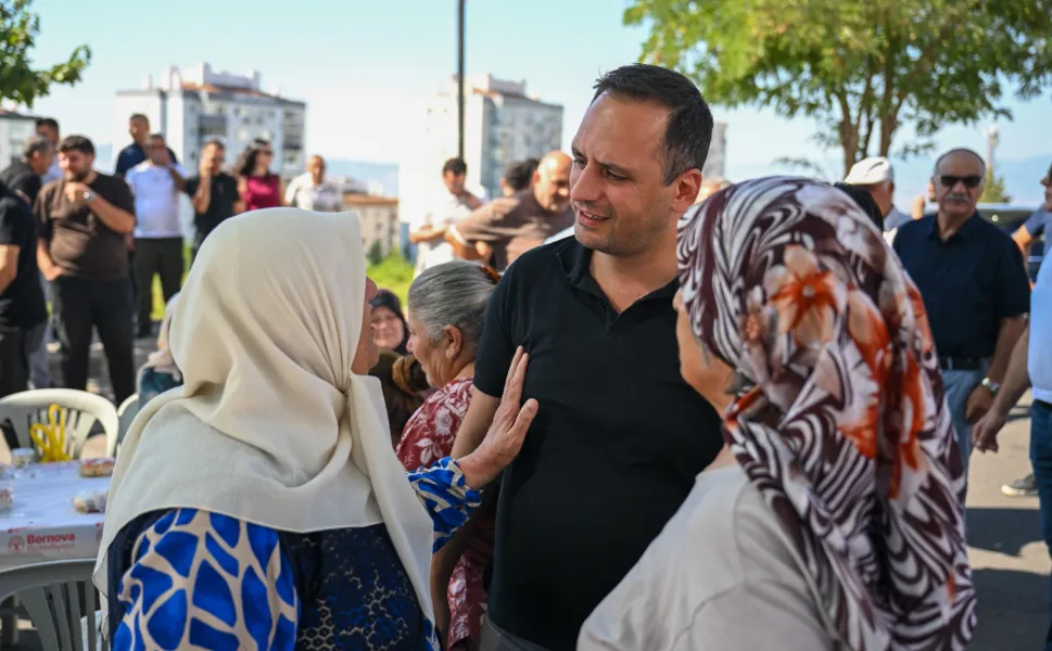 İzmir Bornova'da Başkan Eşki üretici kadınlarla buluştu