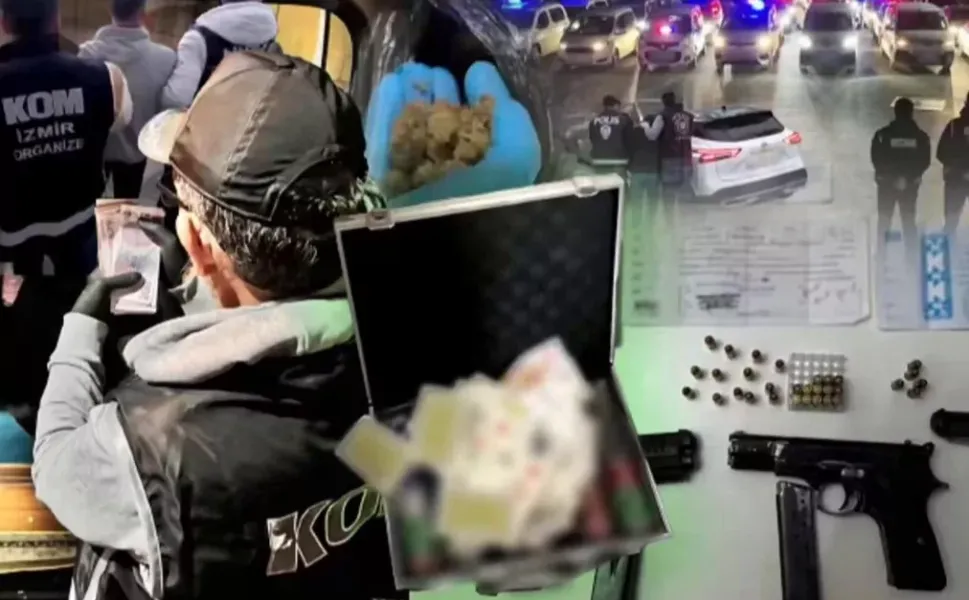 İzmir merkezli tefecilik operasyonu! 13 şüpheli gözaltında