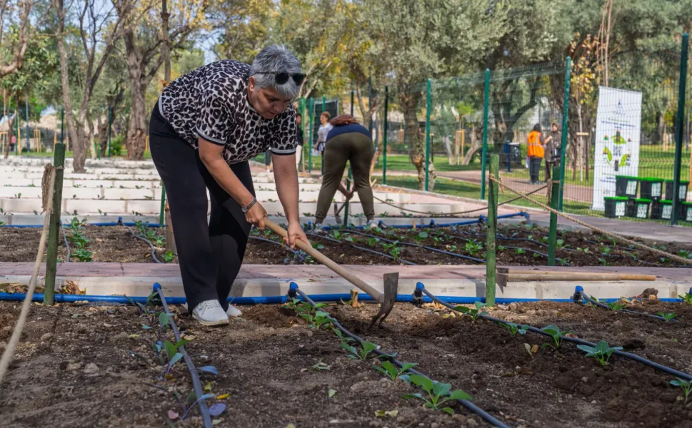 İzmir'de toprakla buluştu, yaşama yeniden tutundu