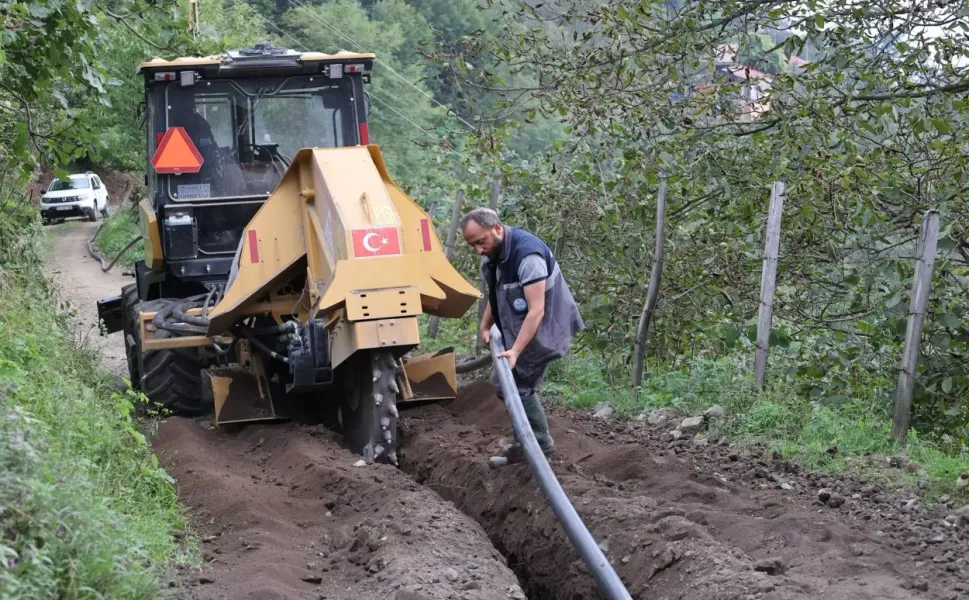 Ordu'da Güvenyurt'a içme suyu hattı